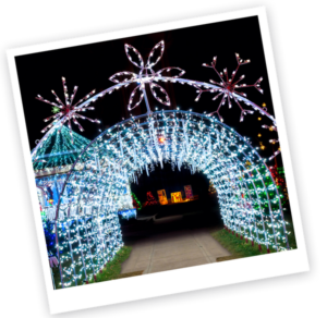 Drive-thru holiday lights